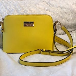 Yellow Kate Spade Crossbody Purse